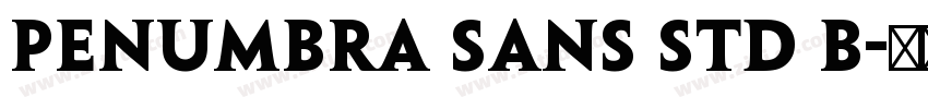 Penumbra Sans Std B字体转换